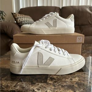 Veja white/suede Leather Campo Sneakers